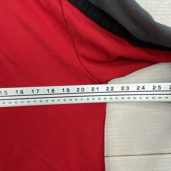 Odlo Sweatshirt Mens L Red Gray Long Sleeve Running Performance Pullover 1/4 Zip - Picture 10 of 11